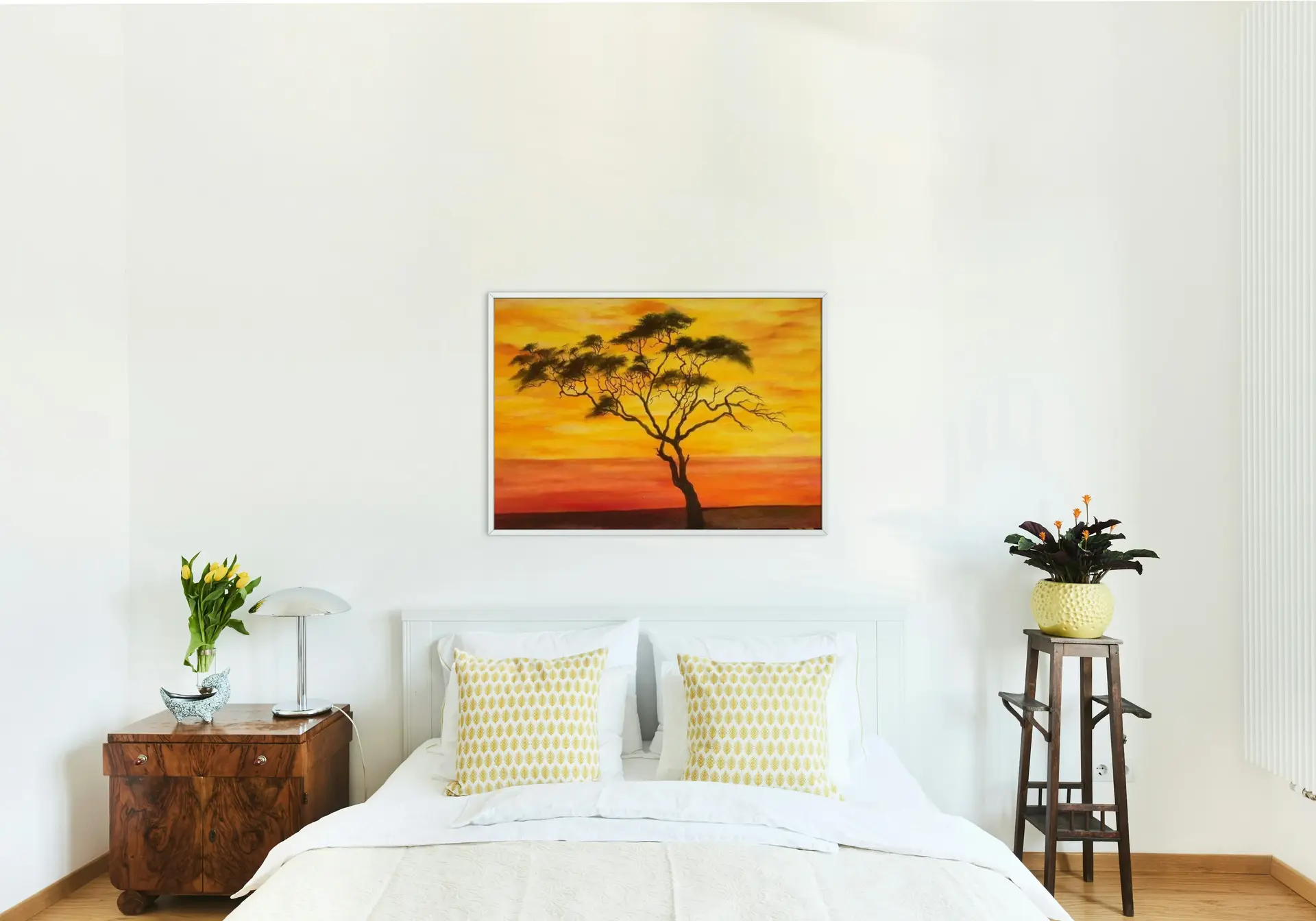 The Golden Savannah Sunset — Baroque Oil Painting
